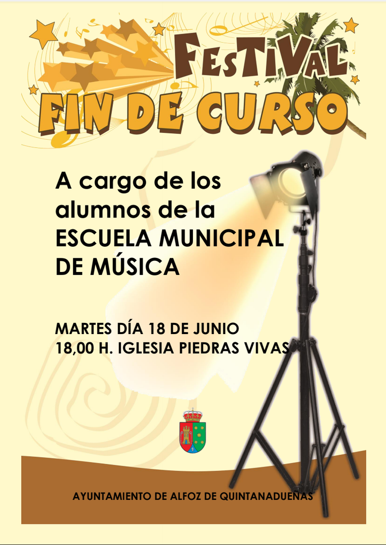 cartel escuela de música