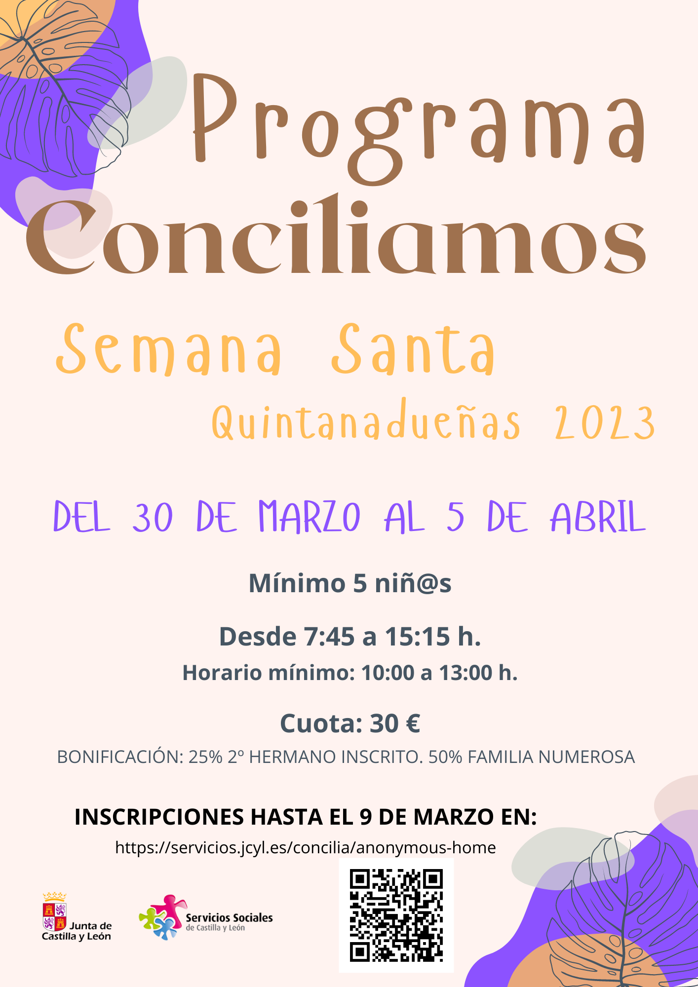 Programa Conciliamos Semana Santa 2023, Quintanadueñas