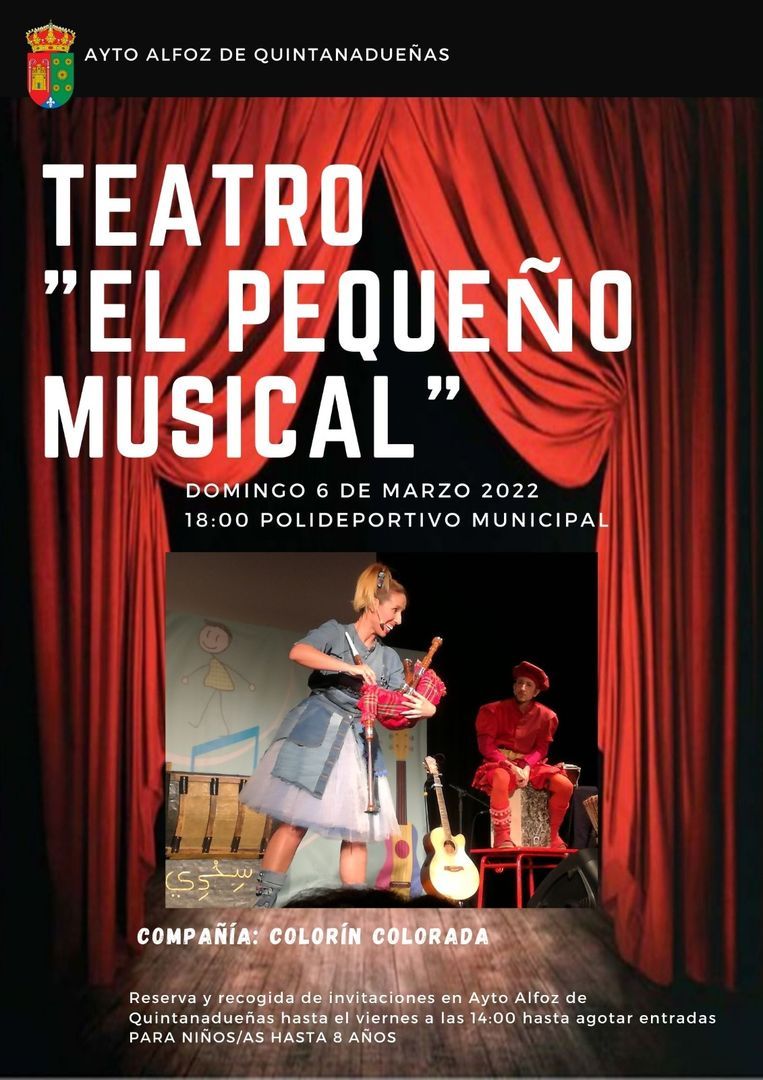 Teatro infantil "EL PEQUEÑO MUSICAL"